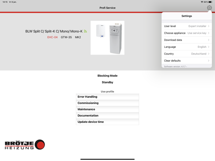 BRÖTJE Profi Service APP