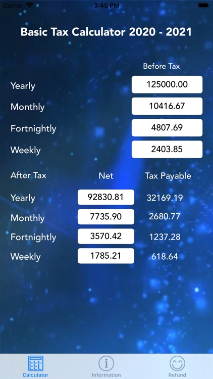 IRD Tax Calc