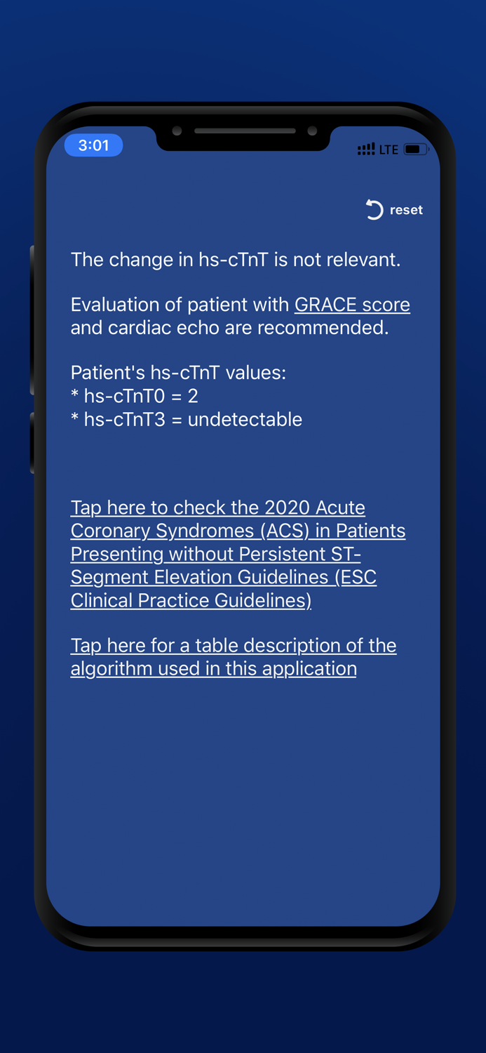 Cardiac Troponin T Algorithm