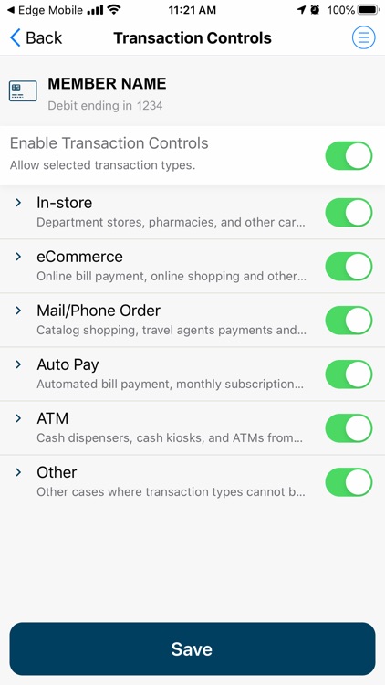 EdgeMobile Cardcontrols screenshot-4