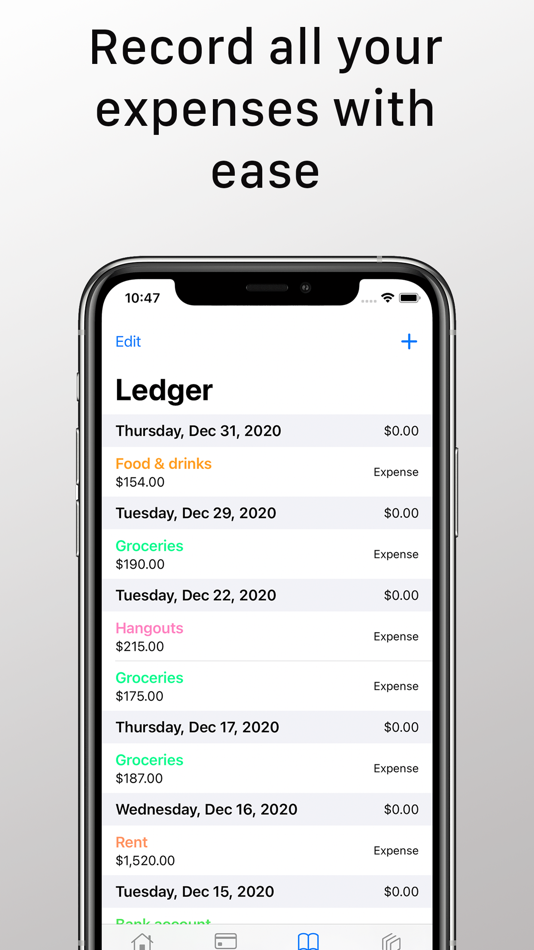 #4. Pro Ledger (iOS) By: Andres Nadal
