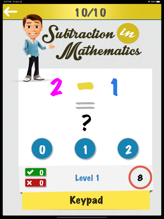 Screenshot #6 pour Math Subtraction Operator App