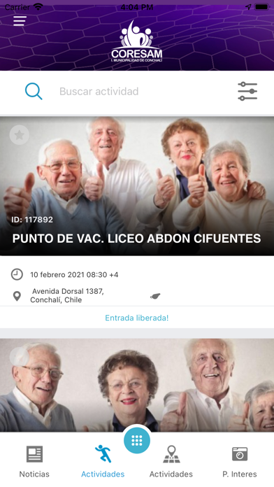 Salud Conchali Screenshot 2 - AppWisp.com Salud Conchali Screenshot 2 - AppWisp.com