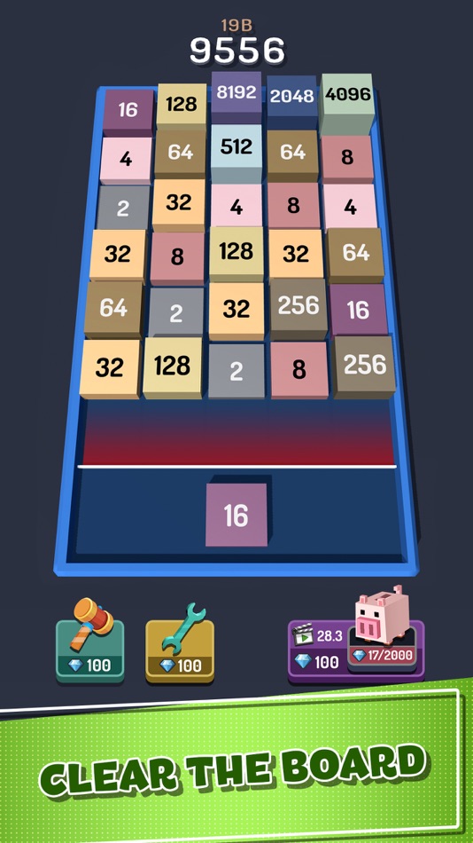 #4. Merge Block 3D : Number Puzzle (iOS) بواسطة: LIHUHU PTE. LTD.