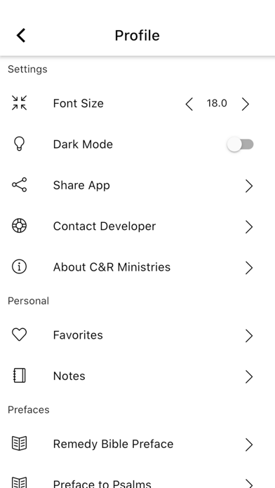 Remedy Bible Screenshot
