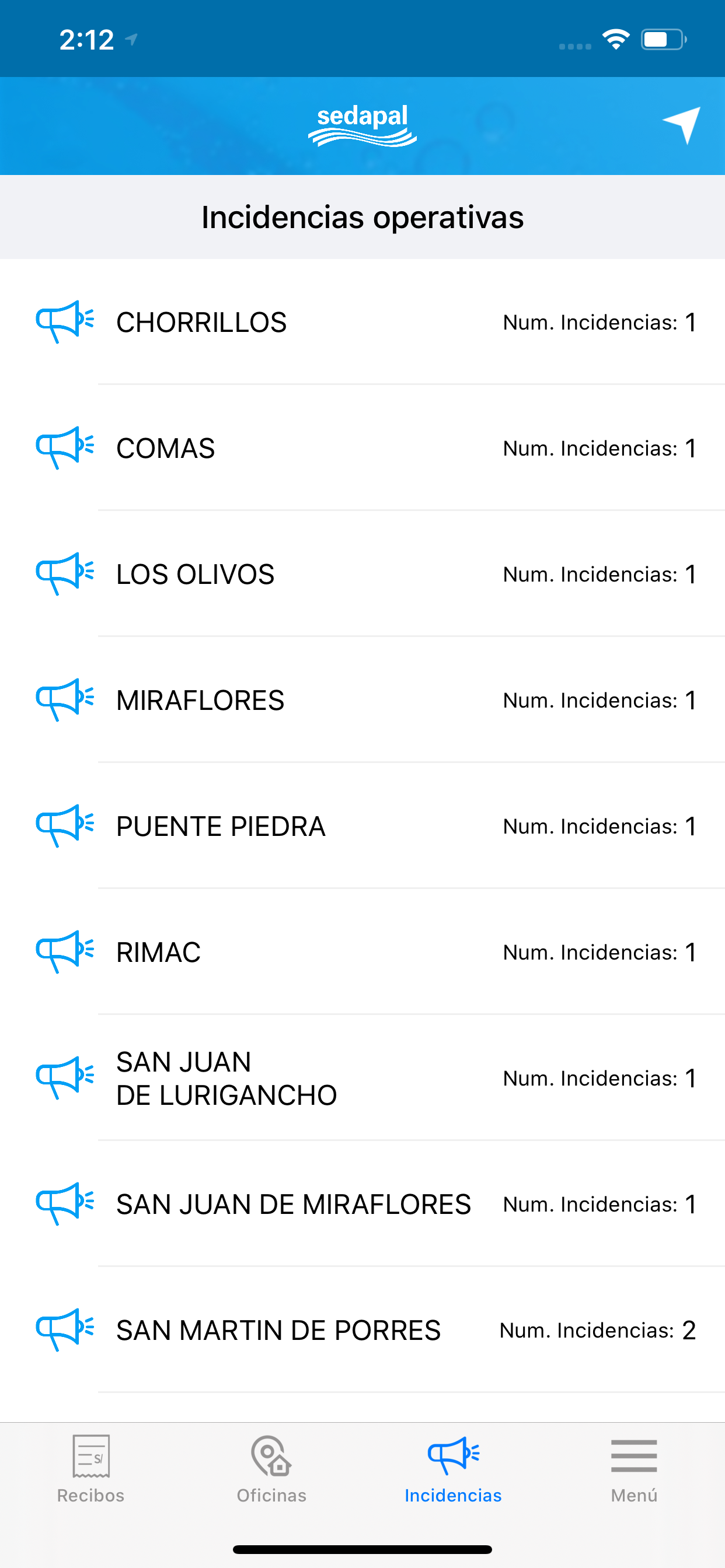App Sedapal
