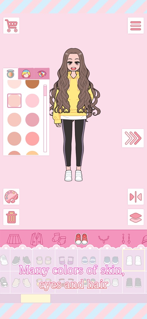 Lily Diary - The app empowers users with deep personalization, offering a broad spectrum of 'skin tones' and an extensive range of 'hair colors' to define each avatar's unique identity.