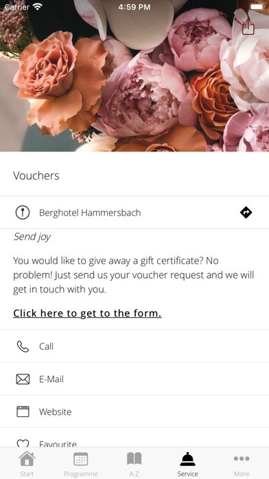 Berghotel Hammersbach Screenshot