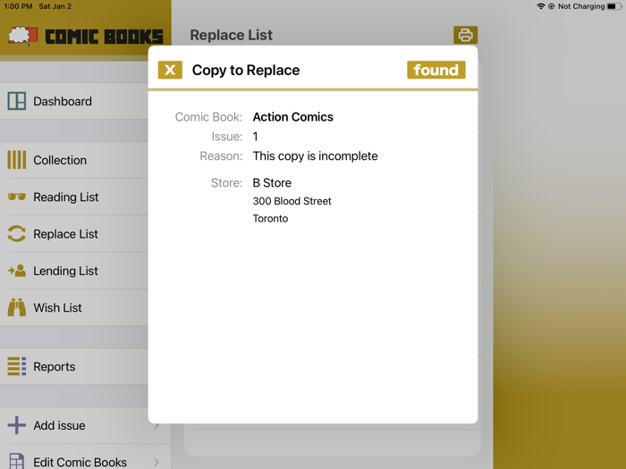 Comic Books Collector