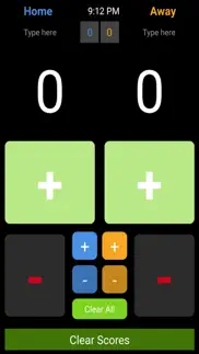 simple scoreboard iphone screenshot 1