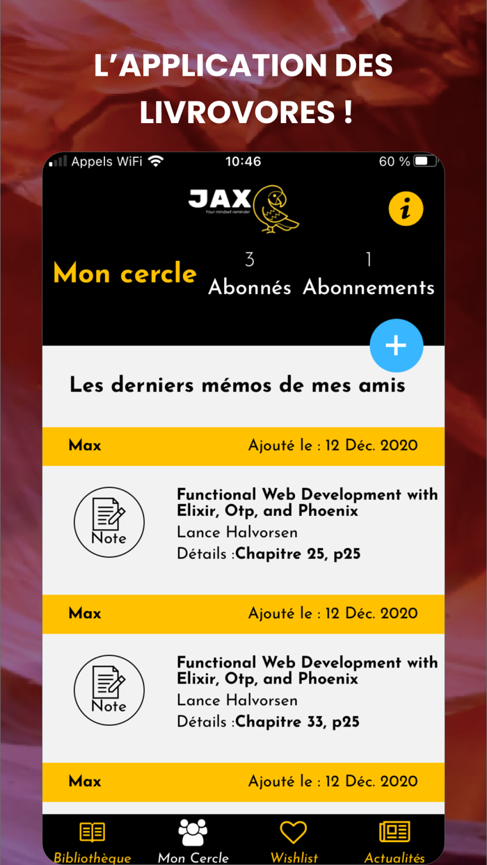 Jax - Rappel de lecture