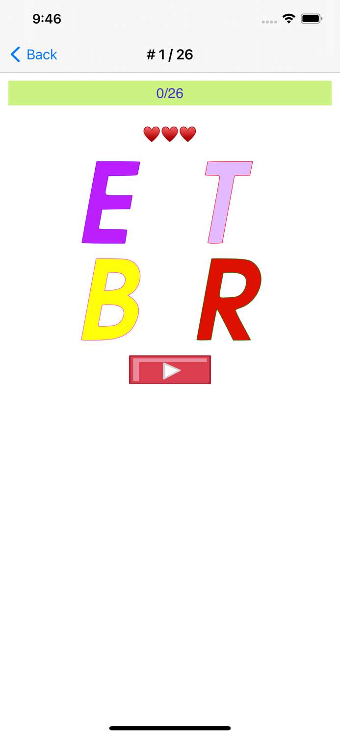 English ABC and writing