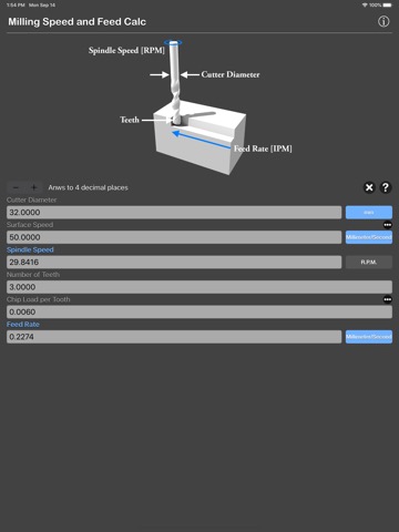 Milling Speed and Feed Calcのおすすめ画像8