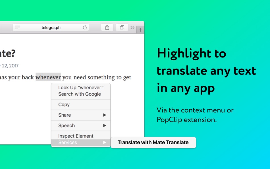 #4. Mate: Universal Tab Translator (macOS) De: Twopeople Software