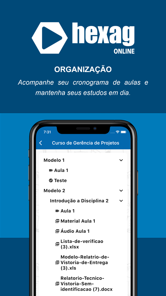 #5. Hexag - Portal do Aluno (iOS) Podle: RLG Informática LTDA