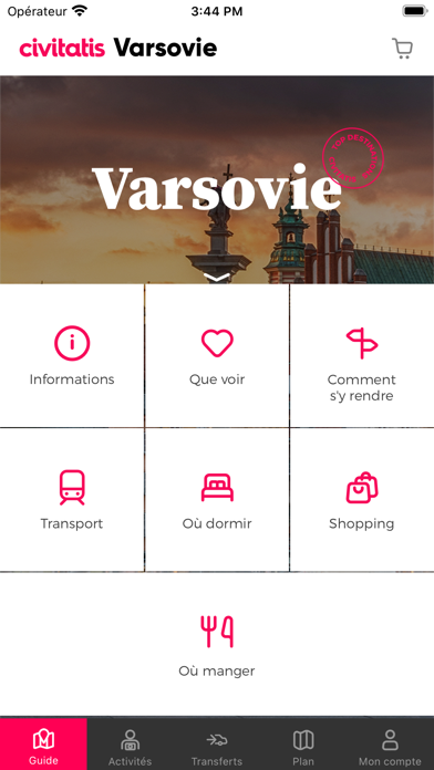 Screenshot #2 pour Guide de Varsovie Civitatis