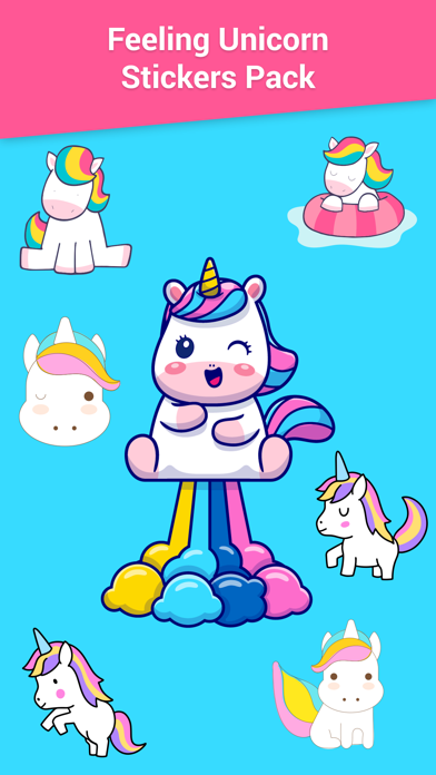 Feelings Unicorn Stickers Screenshot