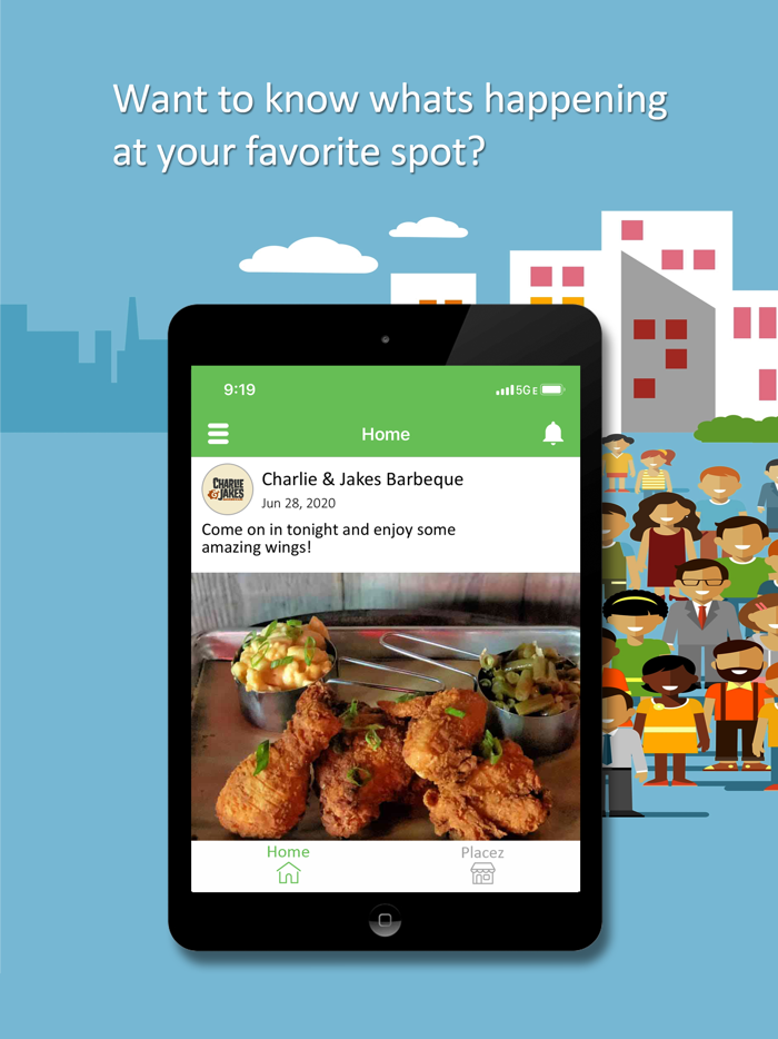 Placez - Connect To Your Town.