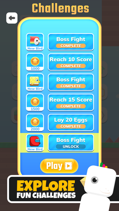 screenshot of Square Bird - Flappy Chicken 5