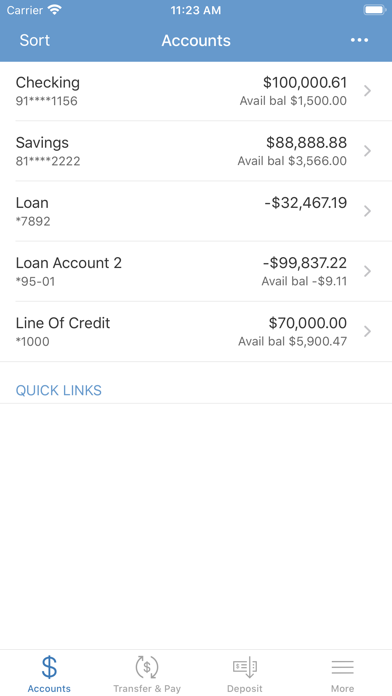 Iowa State Bank Mobile Banking Screenshot