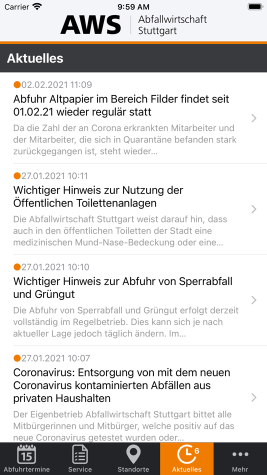 #5. Abfallwirtschaft Stuttgart (iOS) 由: Landeshauptstadt Stuttgart