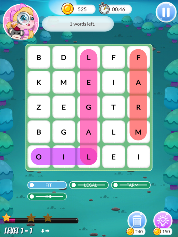 Screenshot #2 for Word search find hidden words