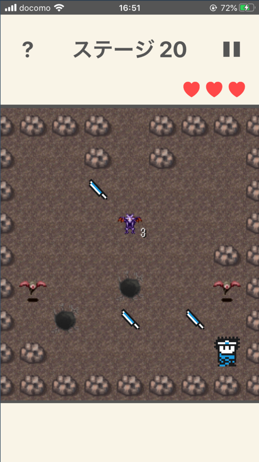 #2. 直進勇者パズル (iOS) 由: Shunya UEDA