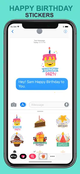 Game screenshot Happy Birthday Stickers Pack! apk