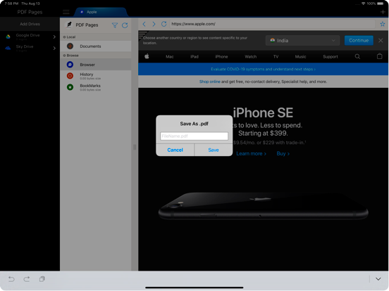 PDF Pages : Add,Move,Delete iPad screenshot