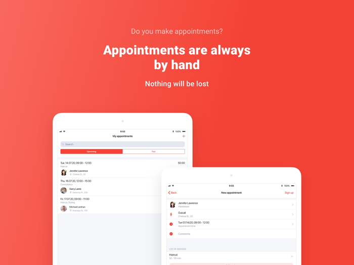 Tap2Visit Client Appointment