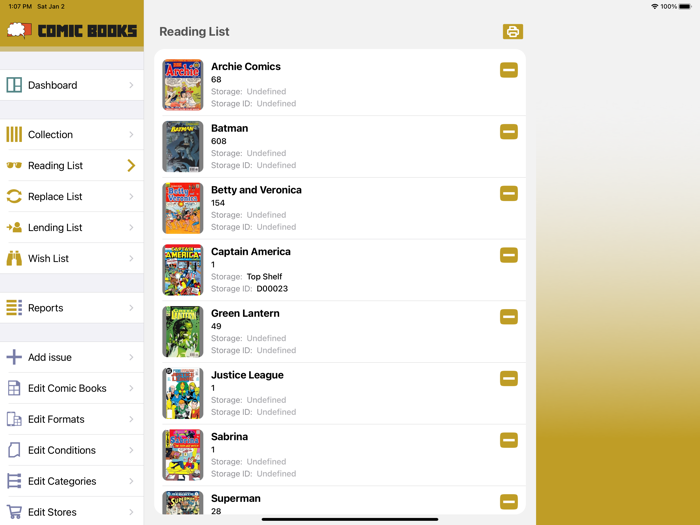 Comic Books Collector