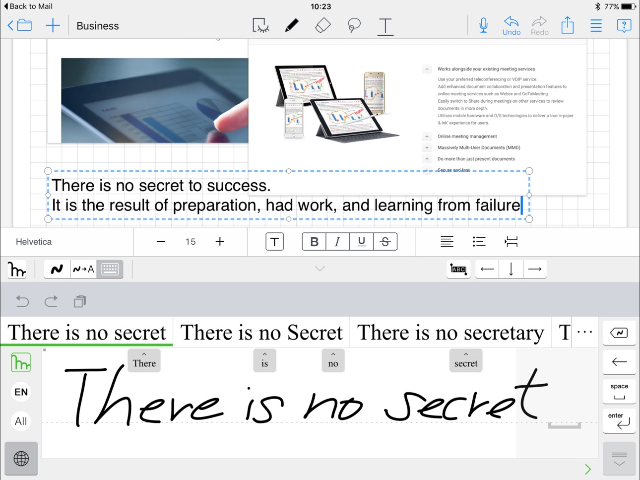 iPad screenshot