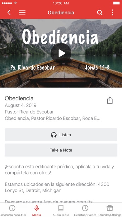 Iglesia Roca Eterna Detroit screenshot 3