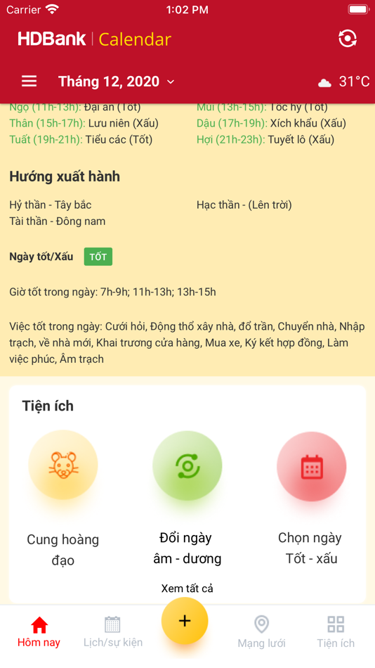 #4. HDBank Calendar (iOS) 由: Ho Chi Minh City Development Joint Stock Commercial Bank