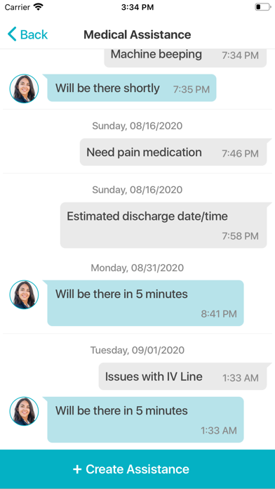 MiHealTeam - Patient Screenshot
