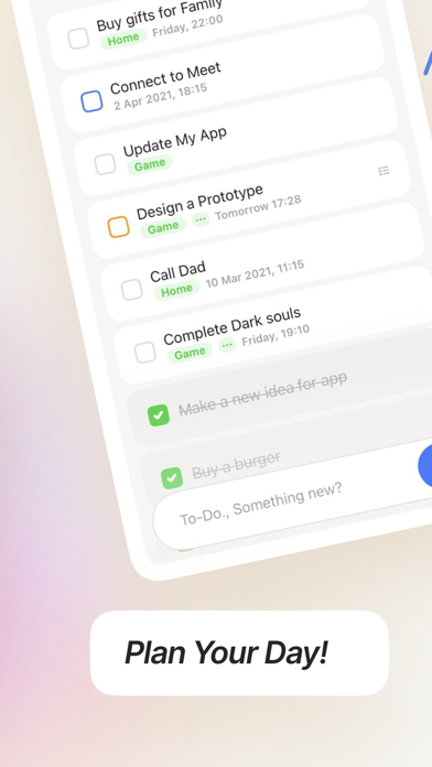 Control: To-do list & Calendar Screenshot