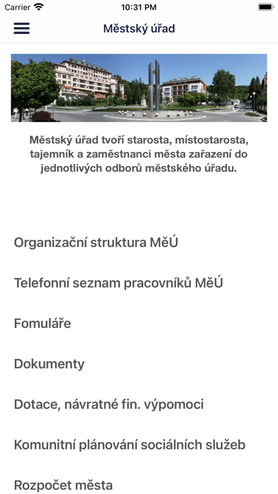Město Luhačovice Screenshot
