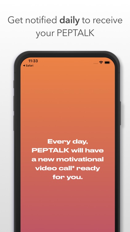 PEPTALK: Video Call Motivation screenshot-3