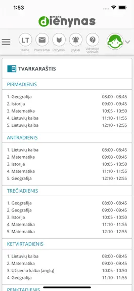 Game screenshot Mano dienynas apk