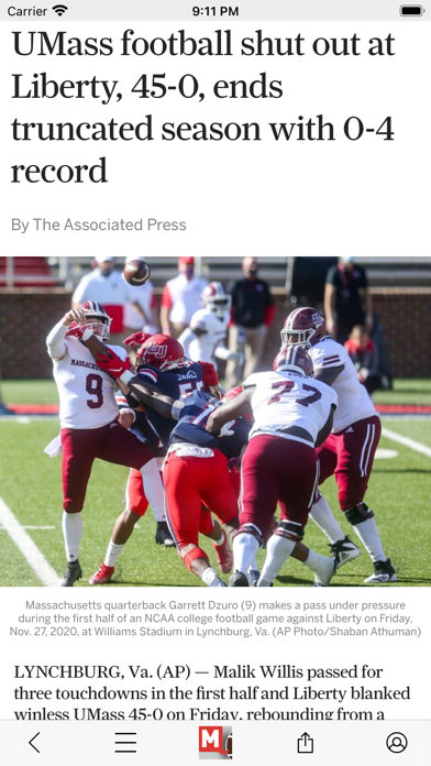 UMass Football News Screenshot 3 - AppWisp.com UMass Football News Screenshot 3 - AppWisp.com