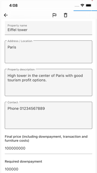 Real Estate Checklist Screenshot