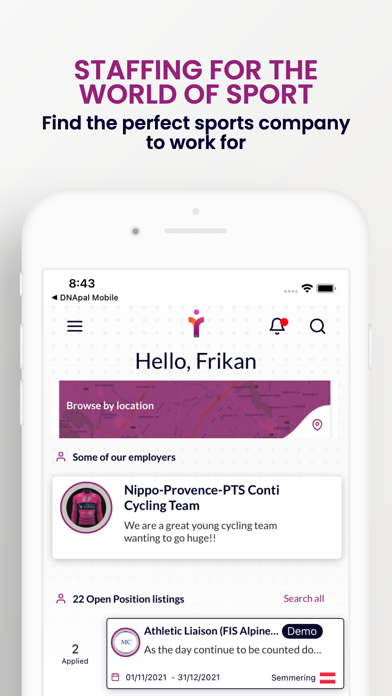 ProTouch Staff Screenshot