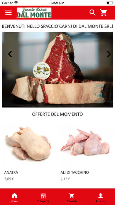 Spaccio Carni Dal Monte srl Screenshot