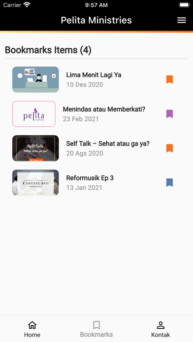 Pelita Ministries App Screenshot