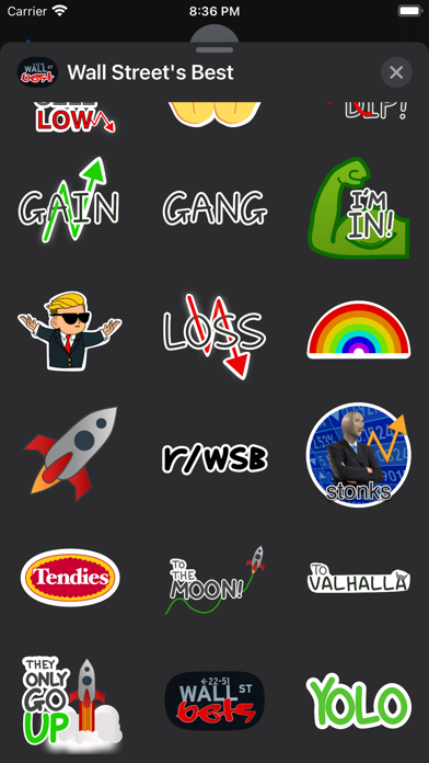 Wall Street's Best Stickers Screenshot