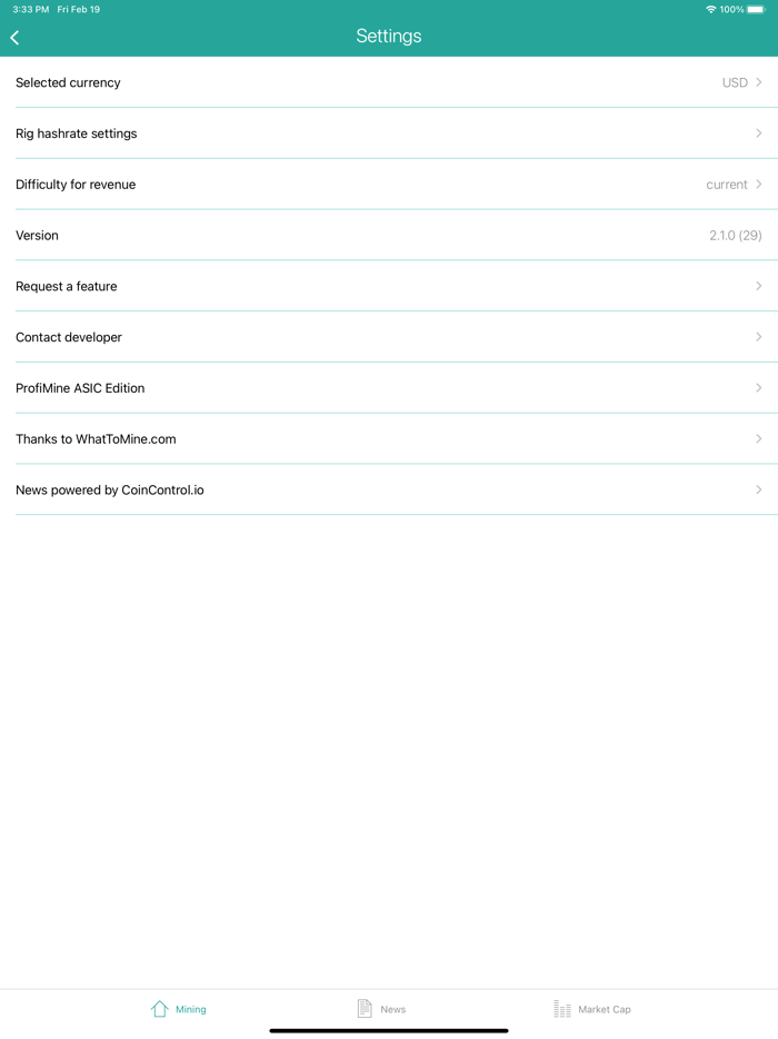 ProfiMine What To Mine