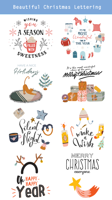 Christmas Hand Drawn Stickers Screenshot