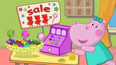 Funny Shop Hippo shopping game Screenshot