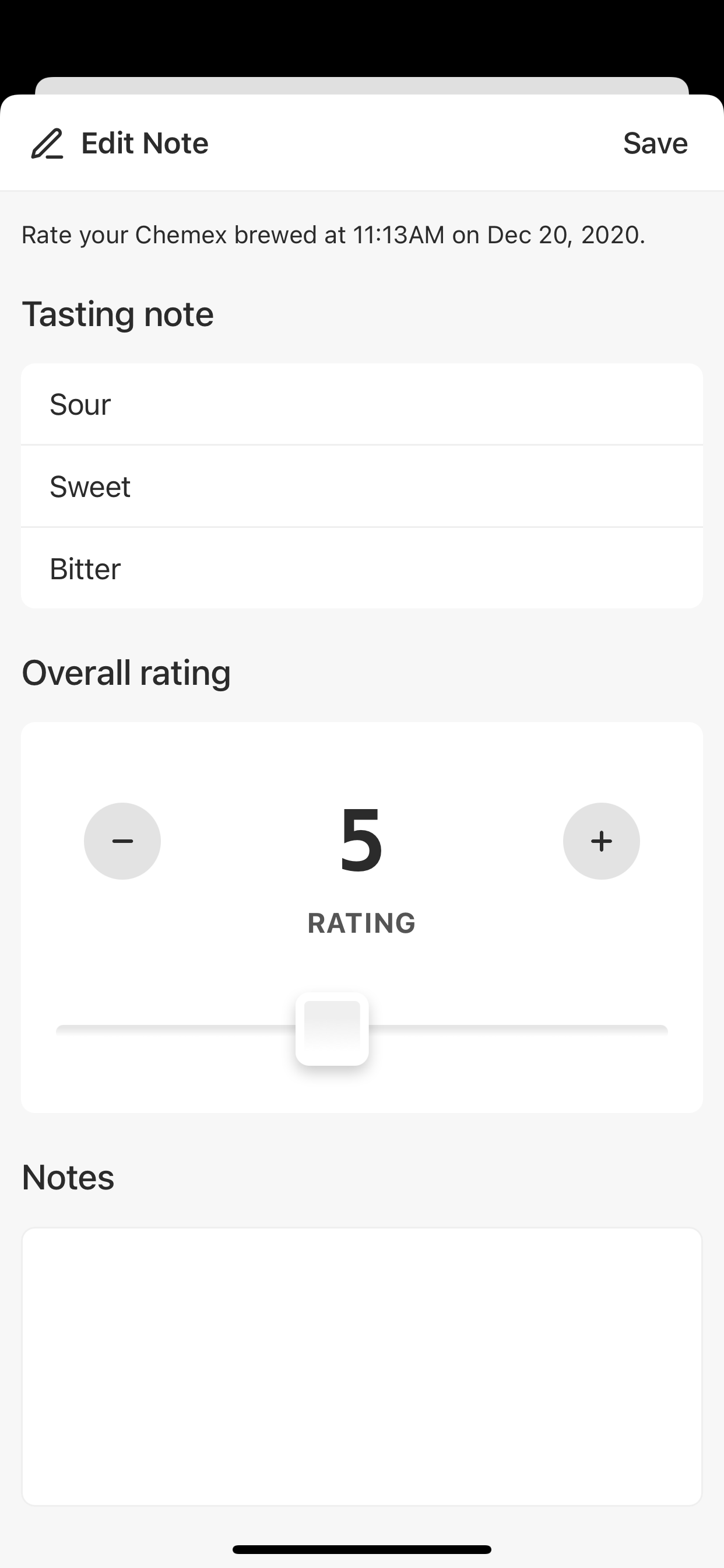Single Origin - Coffee Timer