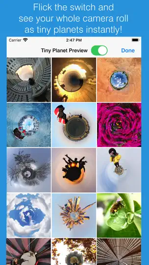 Скриншот Tiny Planet Photos And Video на iPhone 4